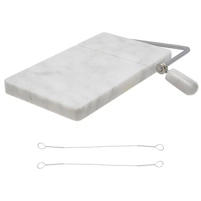 Kitchen-Rite Marble Cheese Board and Slicer 8" x 5" inches - Image 1 of 4
