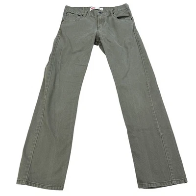 Pantalones de mezclilla rectos ajustados informales Levis 513 para hombre 30x30 verde oliva Foto 1 de 4