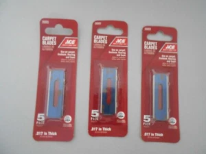 ACE 26093 Carpet Blades 5 pc .017 in Thick Lot of 3 NEW Free Shipping  - Picture 1 of 7