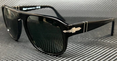 PERSOL PO3310S 95 31 Jean Black Green 57 mm Sunglasses - Image 1 of 4