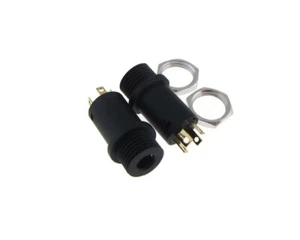 Jack per cuffie audio 3,5 mm 4 conduttori montaggio a pannello - Confezione da 2 - Foto 1 di 1