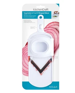 Grattugia Affettatrice Mandolina KITCHENCRAFT Forma di V e Frutta e Verdura Portatile - Foto 1 di 6