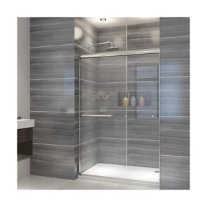 ELEGANT Showers 46.5 in.- 48 in. W x 72 in. H, Semi-Frameless 2 Bypass Slidin... - Picture 1 of 9