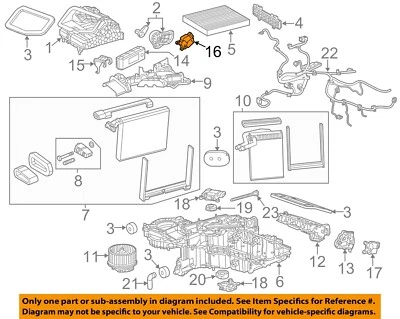 GM OEM 14-20 Escalade ESV evaporador calentador componentes-actuador 22808882 Foto 1 de 2