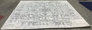 SILVER / IVORY 9'-0" x 9'-0" Flaw in Rug, Reduced Price 1172680779 MAD603G-9SQ - Picture 1 of 4