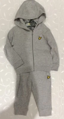 Lyle & Scott Baby Boy's Grey Tracksuit- 2 Piece  Set ( Size 12 Months) - Image 1 of 4
