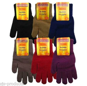 Ladies Womens Thermal Knitted Gloves Winter Warm Walking Work Outdoor Brand NEW - Picture 1 of 5