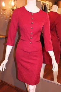 Lady in red, sehr schönes MOTHWURF Kostüm Gr. 38 rot Jacke und Rock - Bild 1 von 6