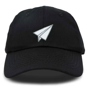 DALIX Paper Plane Hat Embroidered Mens Womens Baseball Cap - Picture 1 of 67