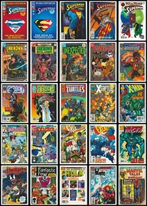 25 OUT OF PRINT MARVEL & DC COMIC BOOKS UP TO 51 YEARS OLD! VERY FINE, NEAR MINT - Picture 1 of 2