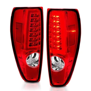 CHEVY COLORADO 04-12 GMC CANYON 04-12 LED C BAR STYLE TAIL LIGHTS RED CLEAR - Foto 1 di 6