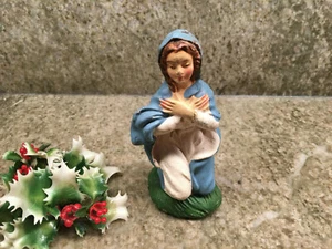 De colección. 4" PELEBRE NAVIDAD ARRODILLADO MARÍA ITALIA TIZA ARTÍCULOS - Imagen 1 de 6