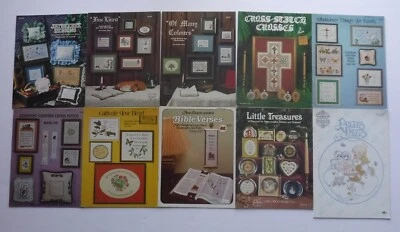 Vintage Cross Stitch Pattern books / booklets Lot of 10 Potpourri of Praise - Image 1 of 4