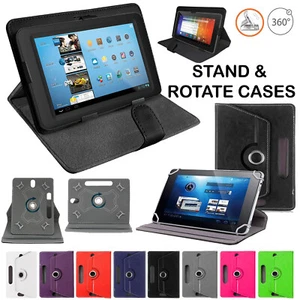PU Leather Universal For Amazon Kindle Fire HD 10" Tablet 360 Stand Case Cover - Picture 1 of 12
