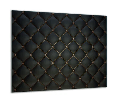 Piastre di copertura per piano cottura in ceramica paraspruzzi vetro 60x52 cm nero - Immagine 1 di 4