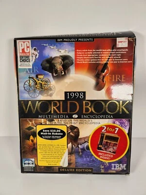 1998 IBM World Book Interactive Encyclopedia - Macintosh/Mac - CIB - Image 1 of 4