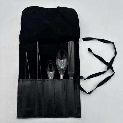 Square Lavue La Vue Utensil Set New With Carrying Case Matte Black - Image 1 of 3