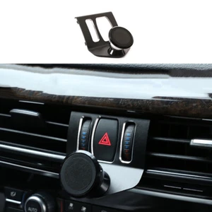 Black Aluminum Console Air Outlet Mobile Phone Holder For BMW 5 Series 2011-2017 - Picture 1 of 11