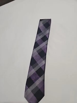 Structure Tie Mens Purple And Grays Neckwear - Image 1 of 4