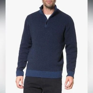 Rodd & Gun Stoneleigh Quarter-Zip Pullover Sweater Italian Wool M - Picture 1 of 3