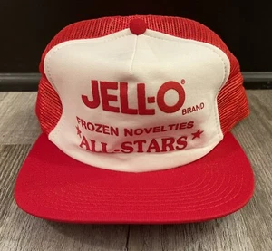 Vintage JELL-O BRAND Hat Frozen Novelties All-Stars Snapback Mesh Back RARE! - Picture 1 of 6