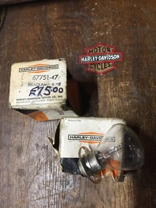 Harley-Davidson 1 LAMPADINA SPRINGER ORIGINALE KNUCKLE, PAN,UL,WLA, 6 VOLT NOS NUOVA B26 - Foto 1 di 9