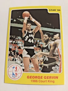 1986 Star- Court Kings- George Gervin- #15- (HOF)- San Antonio Spurs - Picture 1 of 2