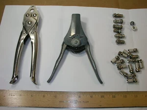  Coaxial Cable Crimping, Stripping Tool  and 22 Fittings  - Picture 1 of 12