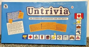 Vintage 1985 "Untrivia" kooperatives Konversationsspiel für Erwachsene - neu/versiegelt - Bild 1 von 5