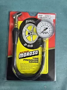 NEW MOROSO TIRE PRESSURE GAUGE 0-60 PSI DRAG OVAL RACING 2-5/8 FACE DIAL RACE - Picture 1 of 4