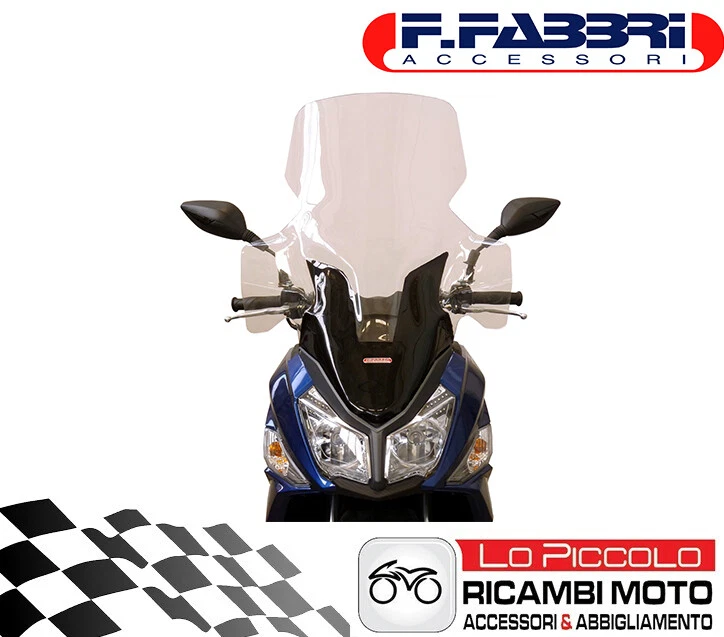 3235/ex Fabbri parabrezza trasparente attacchi per SYM Jet14 125 2017 2018