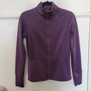 Chaqueta Prana Cremallera Completa Rendimiento Activo Granate Completo Mujer Talla Pequeña PolySpandex - Imagen 1 de 19