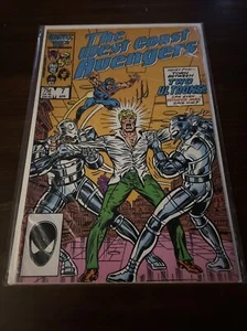 WEST COAST AVENGERS # 7 VF- MARVEL COMICS 1986 ULTRON HAWKEYE MOCKINGBIRD - Picture 1 of 6