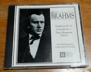 Johannes Brahms  Symphony No. 4 Seranade No. 2  Three Hungarian Dances  MHS CD - Picture 1 of 4