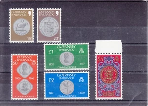 Guernsey 1982 - Monedas - Juego montado sin montar o nunca montado - SG-177-198 completo hasta £5 - Imagen 1 de 2