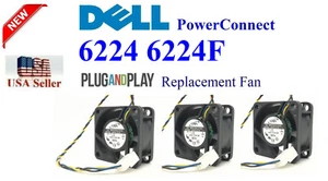 3 ventiladores de repuesto para Dell PowerConnect 6224 6224F (TK308, RN856) - Imagen 1 de 7