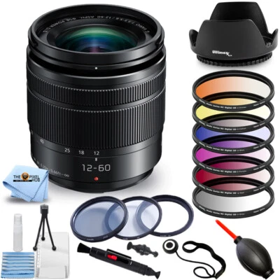 Panasonic Lumix G Vario 12-60mm f/3.5-5.6 ASPH. POWER O.I.S. Lens - Filter Kit - Image 1 of 4