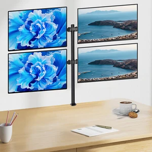 Monitorhalterung 4-Fach-Monitor Schwenkarm Tisch Halterung Halter Ständer 27" DE - Photo 1/9