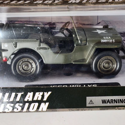 Jeep Willys U.S.A. Army Green 1:32 Diecast Model Military Mission Collectors Toy - Image 1 of 4