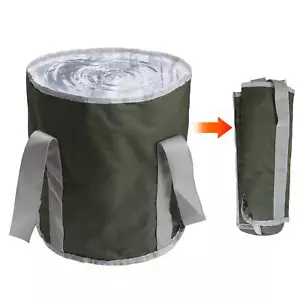 15L Collapsible Folding Bucket Water Container Carry Bag Outdoor Camping Fishing - Picture 1 of 7
