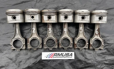 Pistones y bielas BMW M50B25 no vanos (juego de 6)  Foto 1 de 4