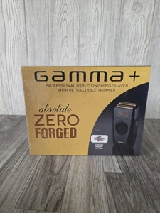 GAMMA+ Absolute Zero Forged Men's Cordless Gold Foil Finishing Shaver SEALED NEW - Picture 1 of 5