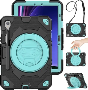 Timecity Hülle für Samsung Galaxy Tab S10 FE / S9 FE 5G 10,9'' / SkyBlue + Schwarz - Bild 1 von 7