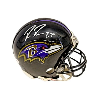 Minicasco Riddell autografiado firmado por Ray Rice Ravens (certificado de autenticidad JSA y Sports Mem) Foto 1 de 4