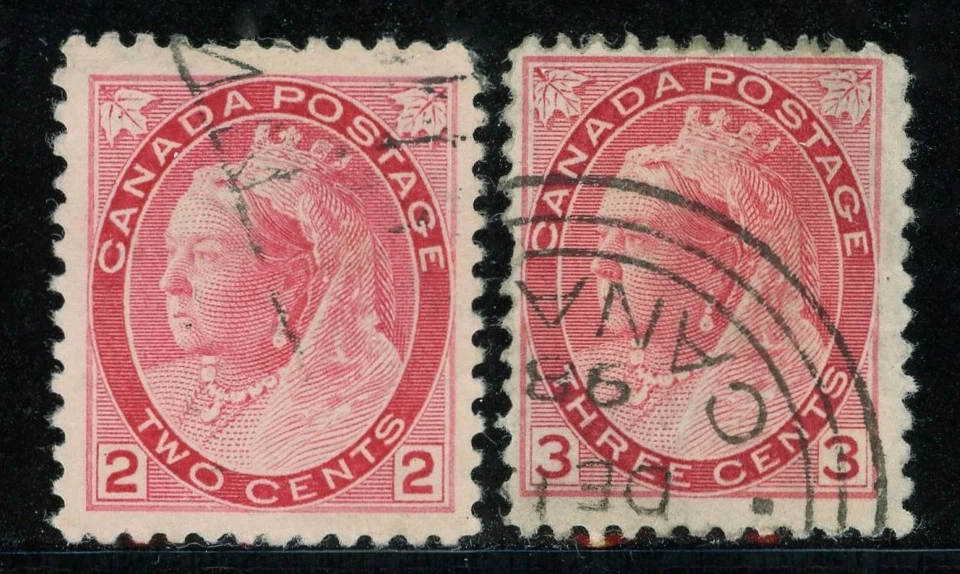 Estampillas de Canadá, Scott # 77-78 usadas Foto 1 de 1