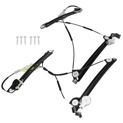 For BMW 128i E82 2008-2013 3.0L Front Pair Power Window Regulators w/o Motor - Image 1 of 4