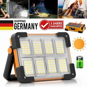 50W 144 LED Arbeitsleuchte Akku Aufladbar Baustrahler Flutlicht Werkstattlampe - Bild 1 von 21