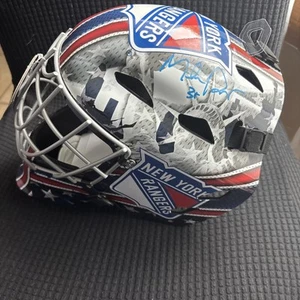 Mike Richter Signed Full Size Rangers Replica Helmet JSA Witness - Picture 1 of 2