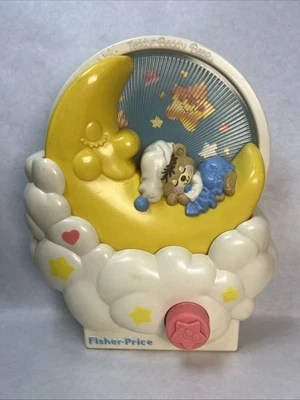 VTG '85 Teddy Beddy Bear Musical hanging Crib Mobile Baby Toy WORKS Fisher Price - Image 1 of 4