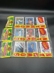 (3) 1989 Bowman Rack Pack Mantle/Williams/Clemens Shown on Top Griffey Rookie? - Picture 1 of 5